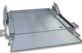 Durchfahrwaage hochklappbar